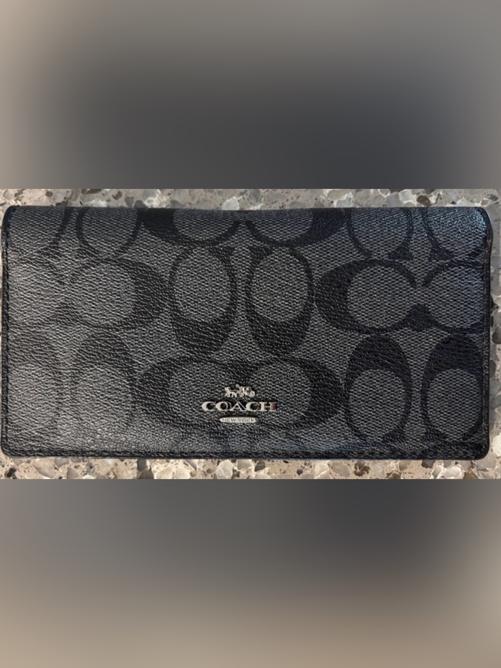 Coach Signature Continental Slim Wallet